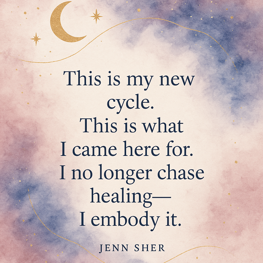 🌙 🌙 This Is My New Cycle