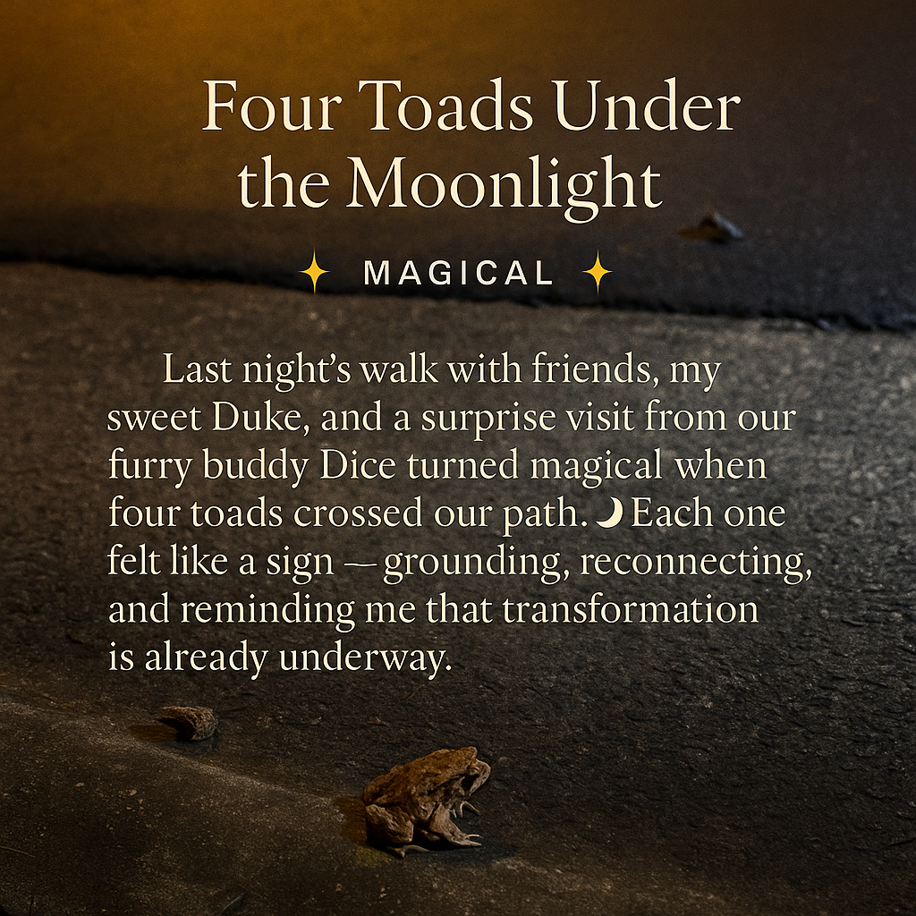 Four Toads Under the Moonlight🌙