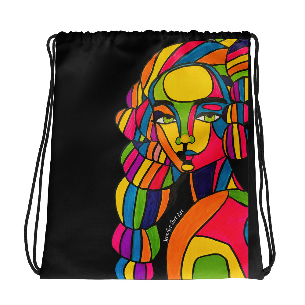Freedom Colorful Drawstring bag