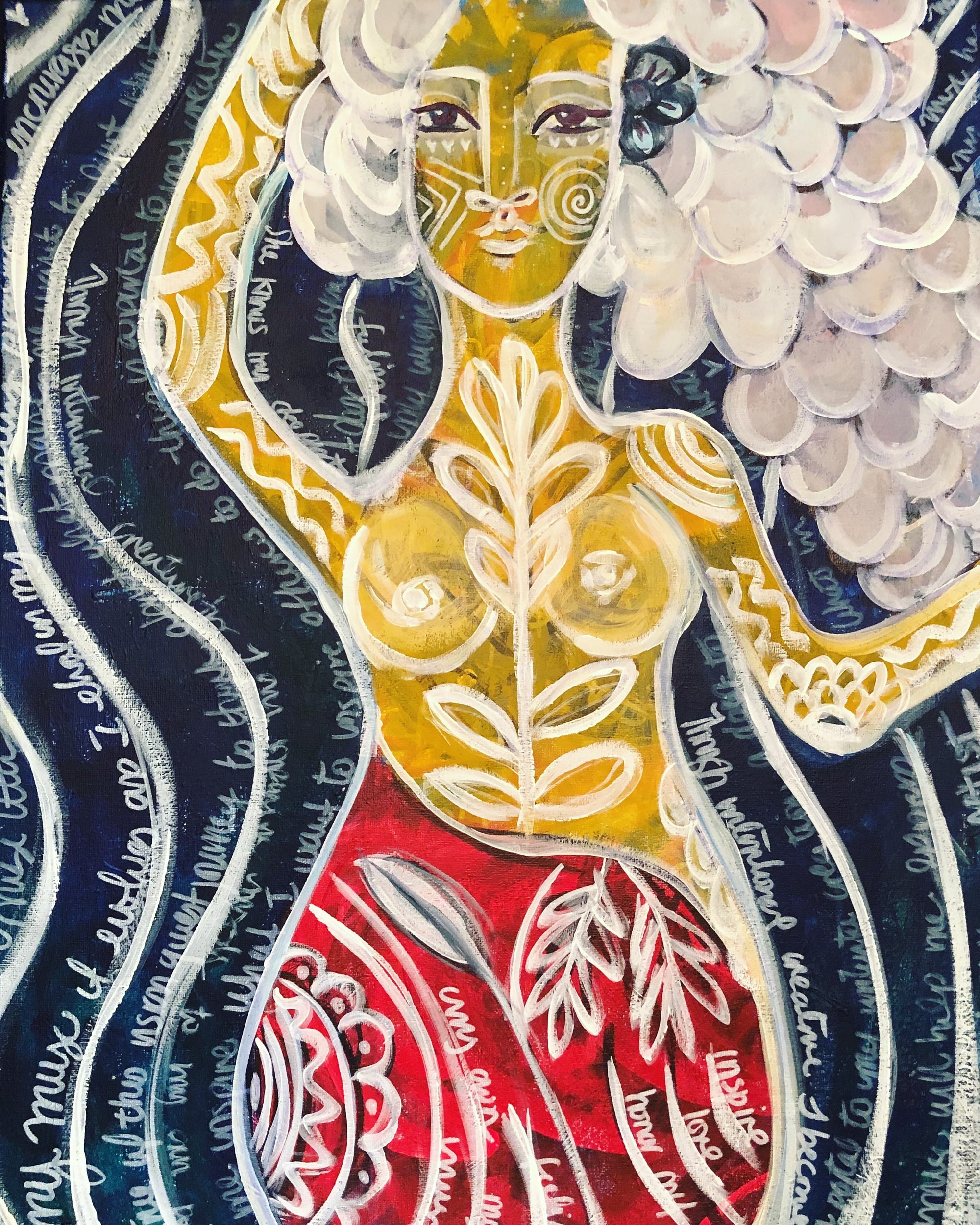 SOLD - Swirling Goddess - Jennifer Sher Art