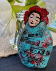 SOLD - Meditation Art Doll with Message - Jennifer Sher Art