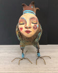 SOLD - Art Doll Quirky Bird - Jennifer Sher Art