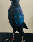SOLD - Art Doll Blue Spirit Raven - Jennifer Sher Art