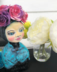 SOLD -Sophia - Flowers in her head - Jennifer Sher Art