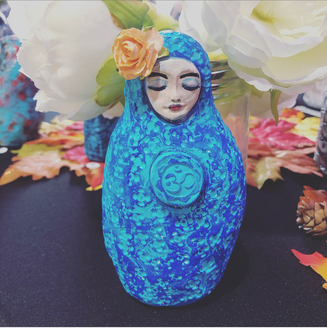 Om Meditation Art Doll - Jennifer Sher Art