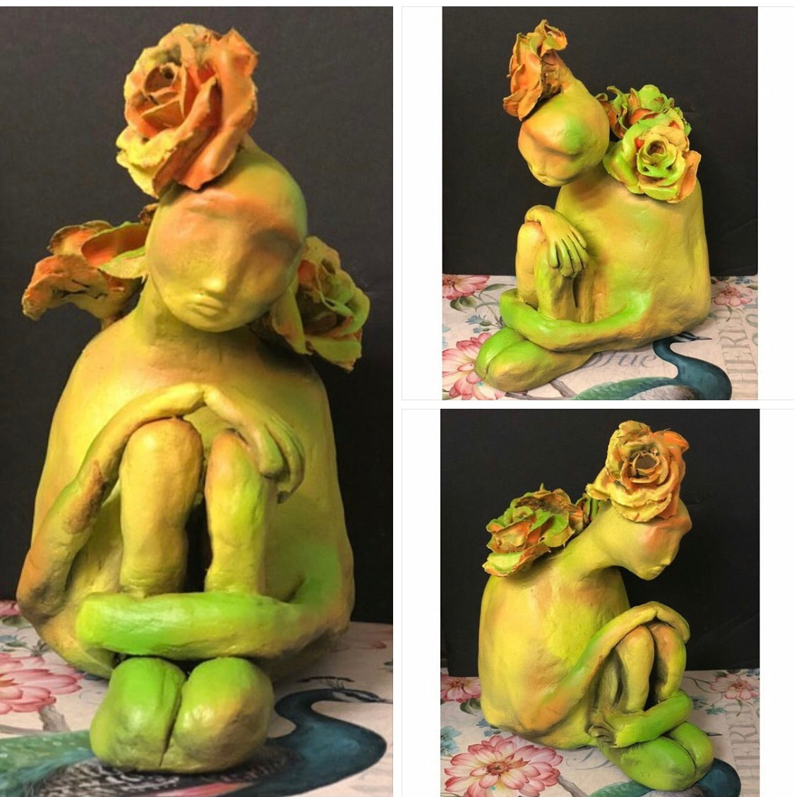 SOLD - Sorrows Shadow Art Doll - Jennifer Sher Art