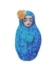 SOLD - Om Meditation Art Doll