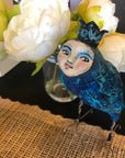 SOLD - Lucia - The Birdie Girl - Jennifer Sher Art
