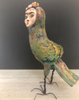 SOLD - Frida Inspired Bird Art Doll - Jennifer Sher Art