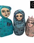 SOLD - Meditation Art Doll - Pink - Jennifer Sher Art
