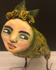 SOLD - Handmade Sculpture VerdieRose - Jennifer Sher Art