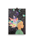 Multi-Color Feathers Art Print - Jennifer Sher Art