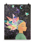Multi-Color Feathers Art Print - Jennifer Sher Art
