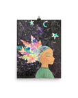 Multi-Color Feathers Art Print - Jennifer Sher Art