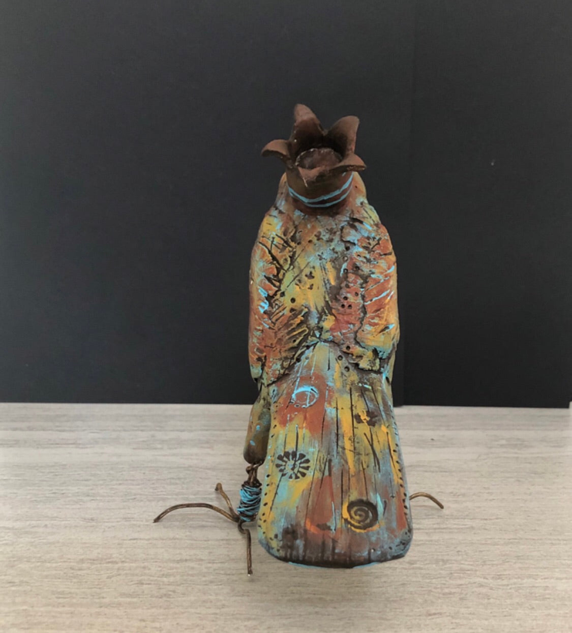 SOLD - Art Doll Quirky Bird - Jennifer Sher Art