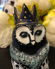 Blue King Owl - Jennifer Sher Art