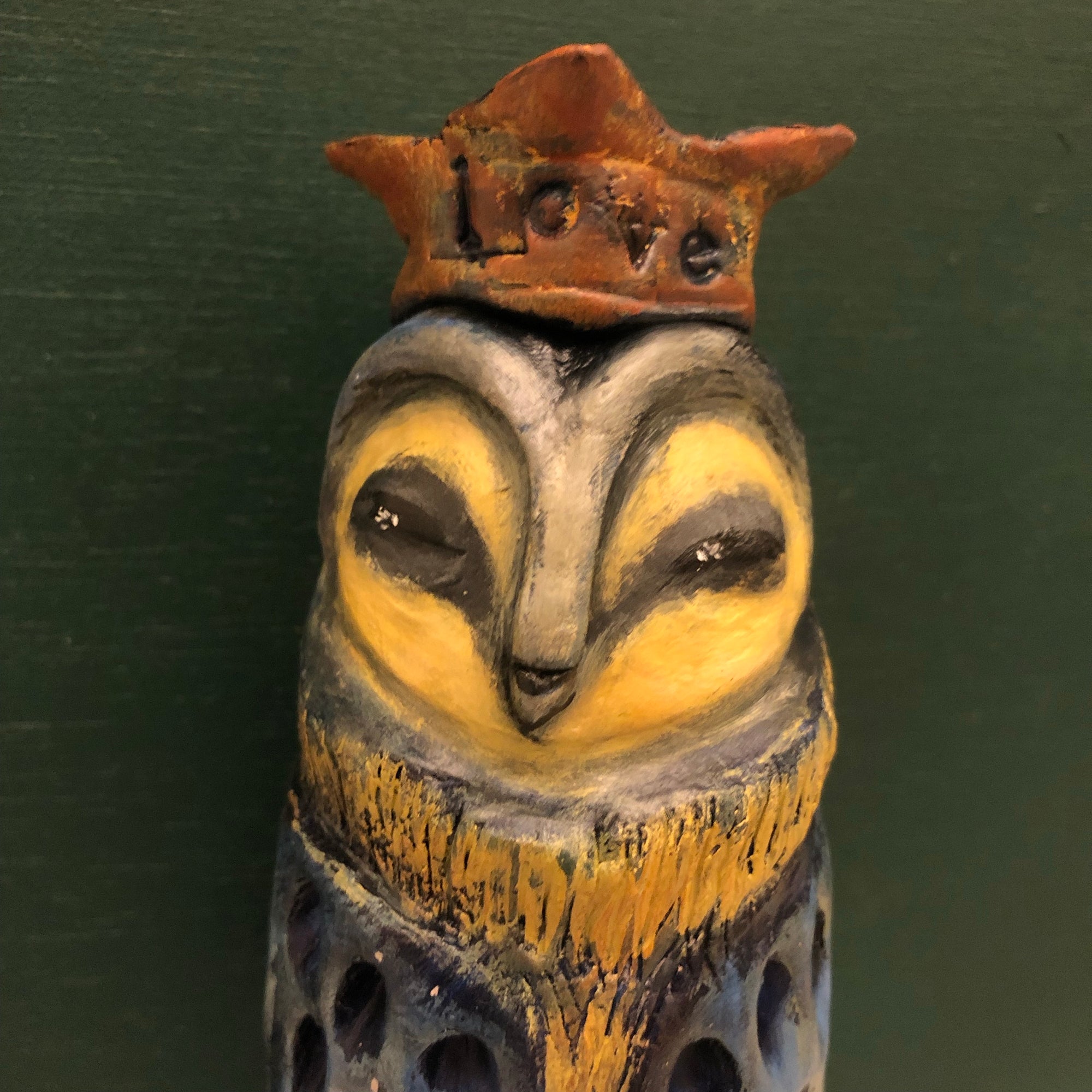 SOLD - Love Owl - Jennifer Sher Art