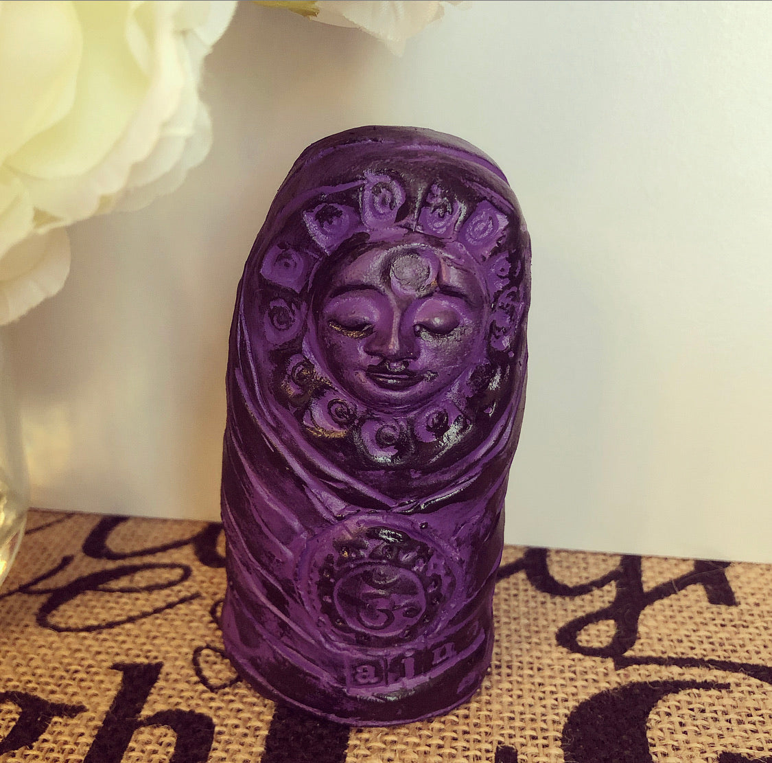 SOLD Meditation Art Doll - Third Eye Chakra - Jennifer Sher Art