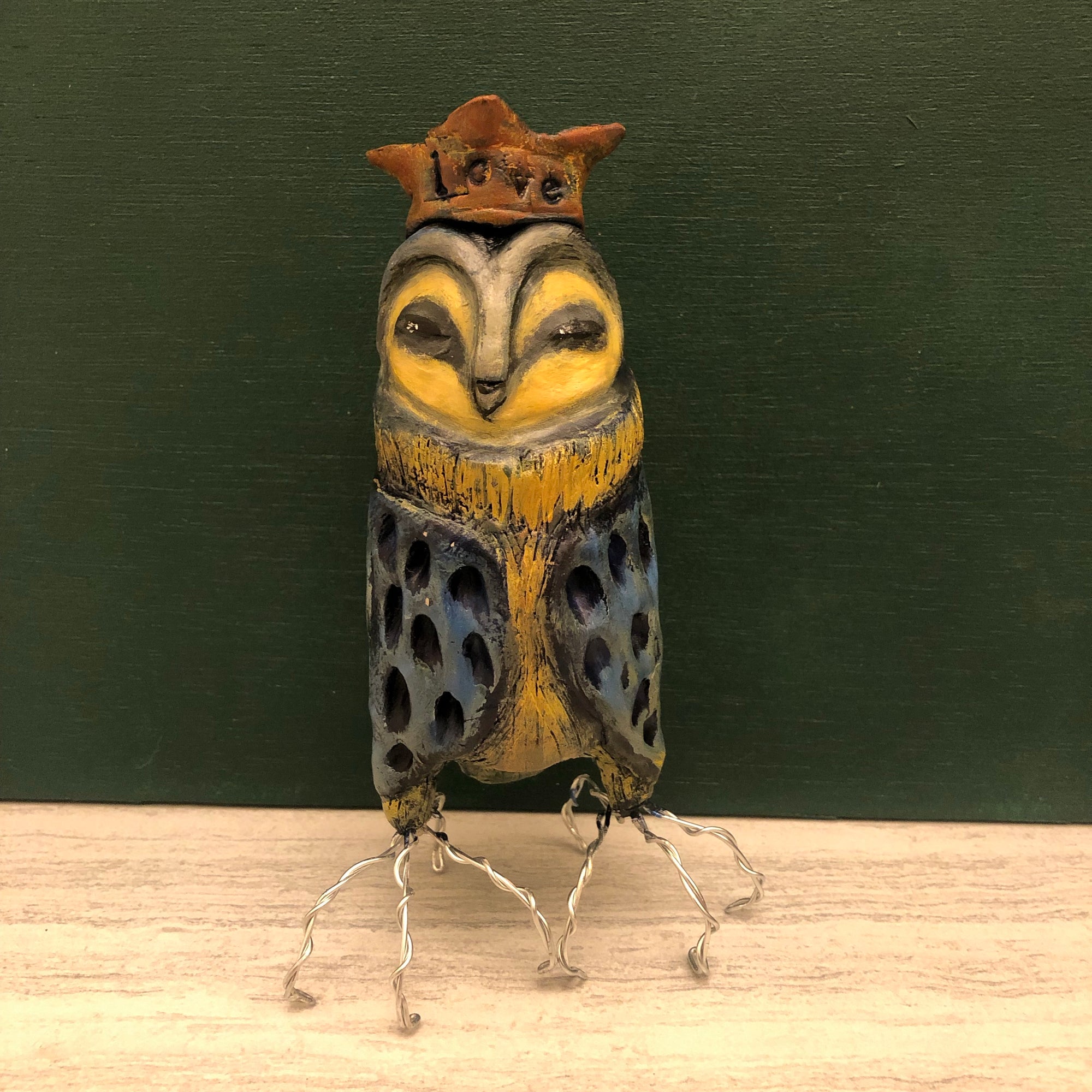 SOLD - Love Owl - Jennifer Sher Art
