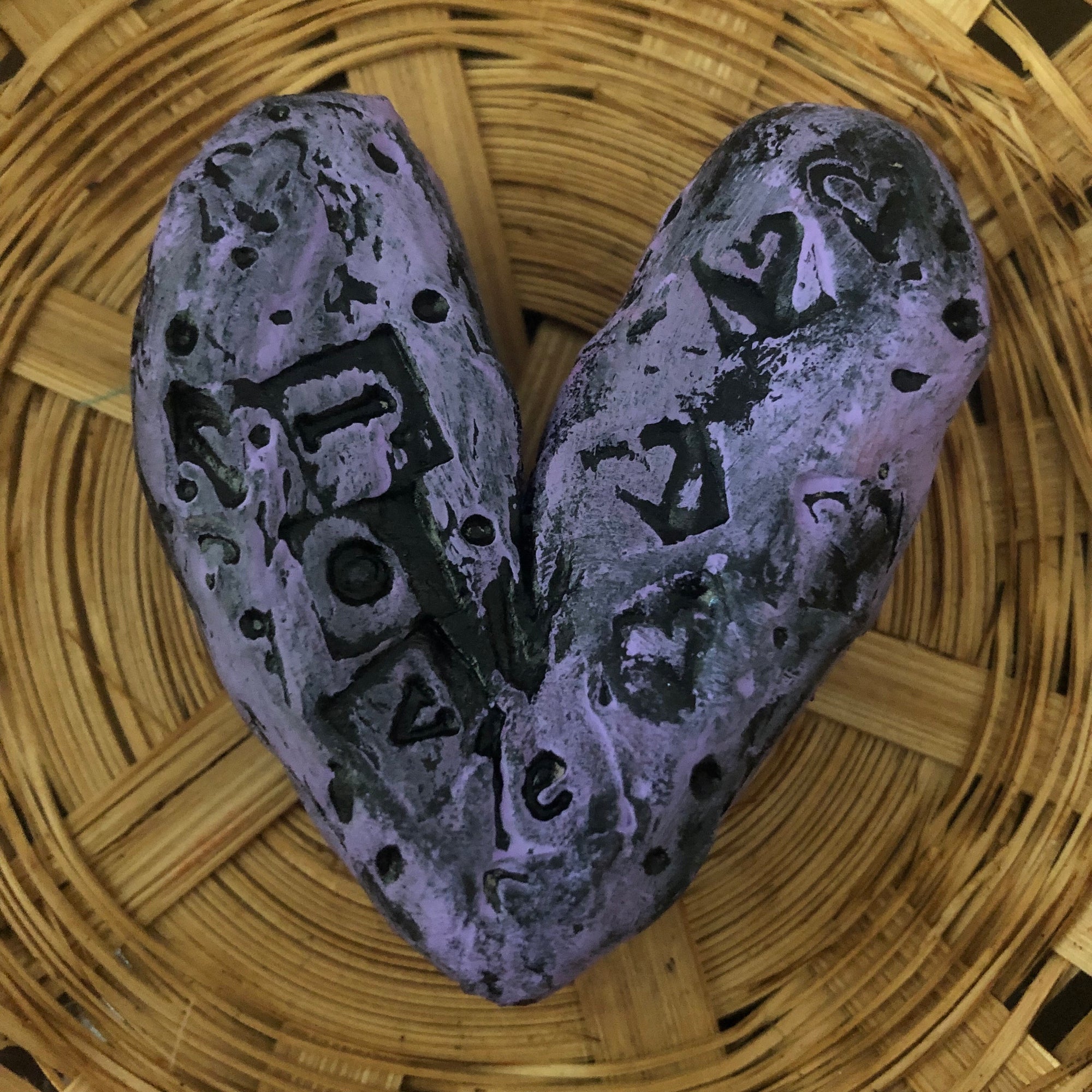 SOLD - Hand Sculpted Hearts - Jennifer Sher Art