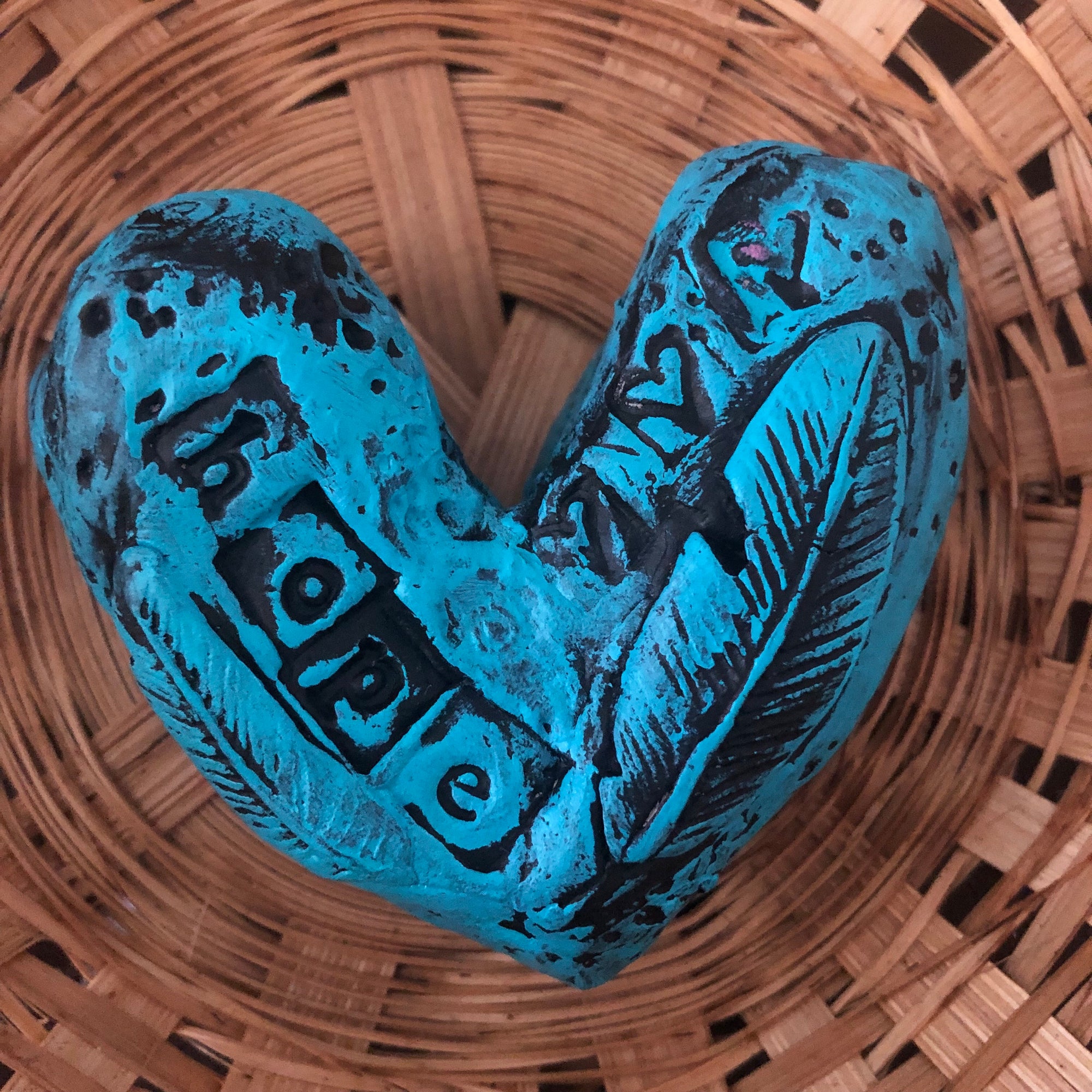 SOLD - Hand Sculpted Hearts - Jennifer Sher Art