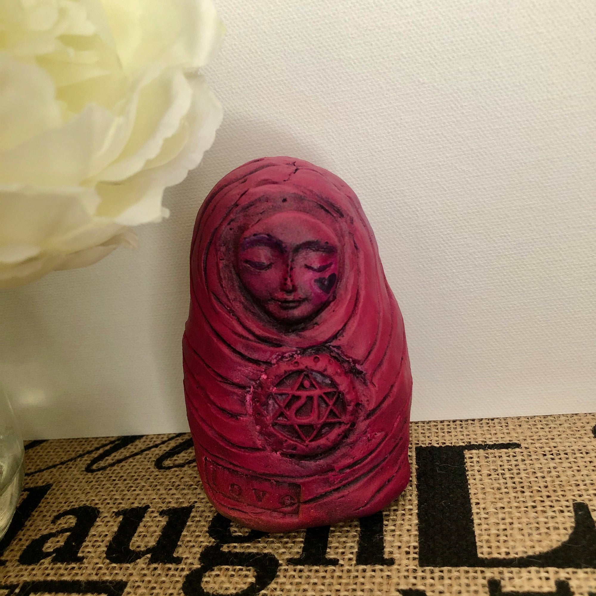 SOLD - Heart Chakra Art Doll - Jennifer Sher Art
