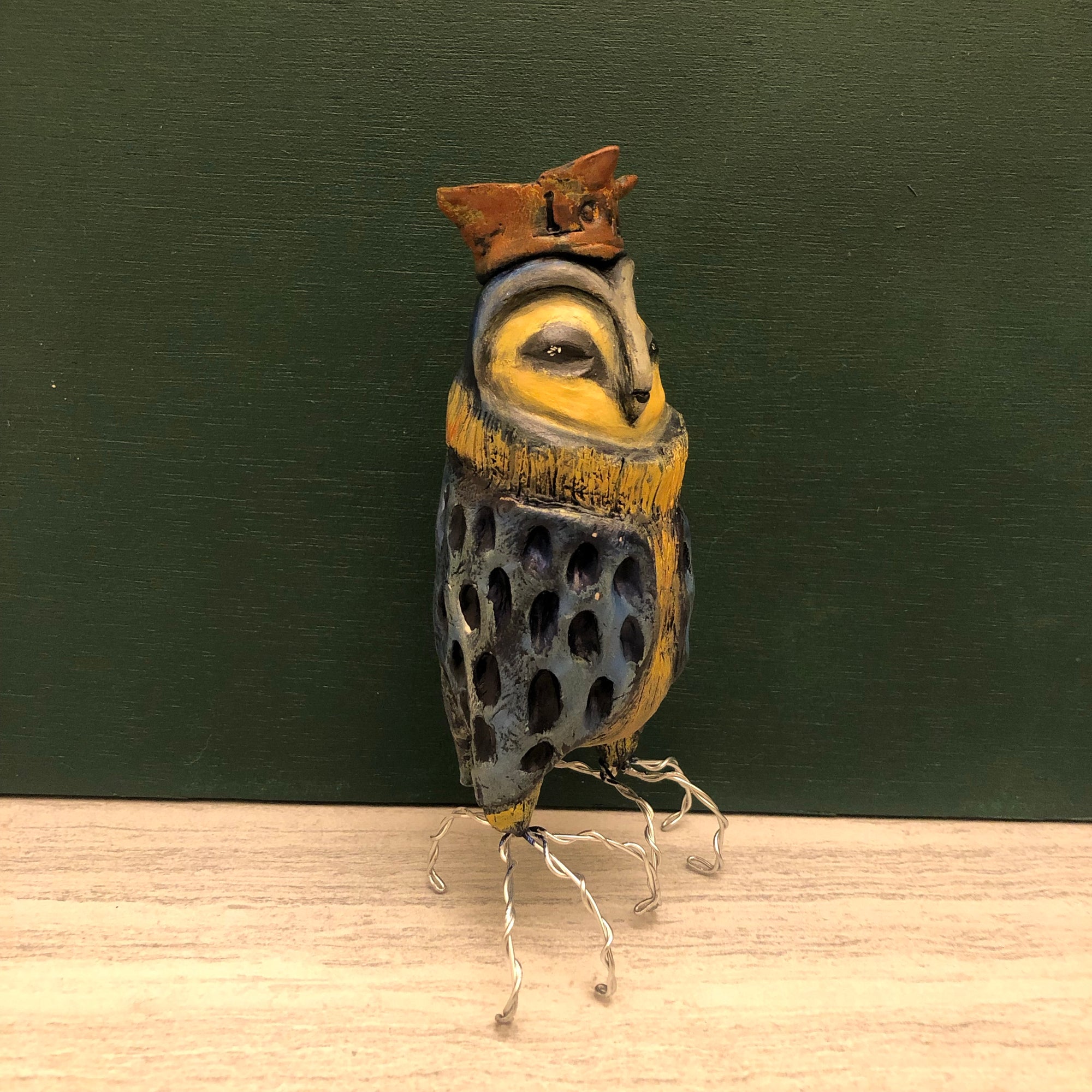 SOLD - Love Owl - Jennifer Sher Art
