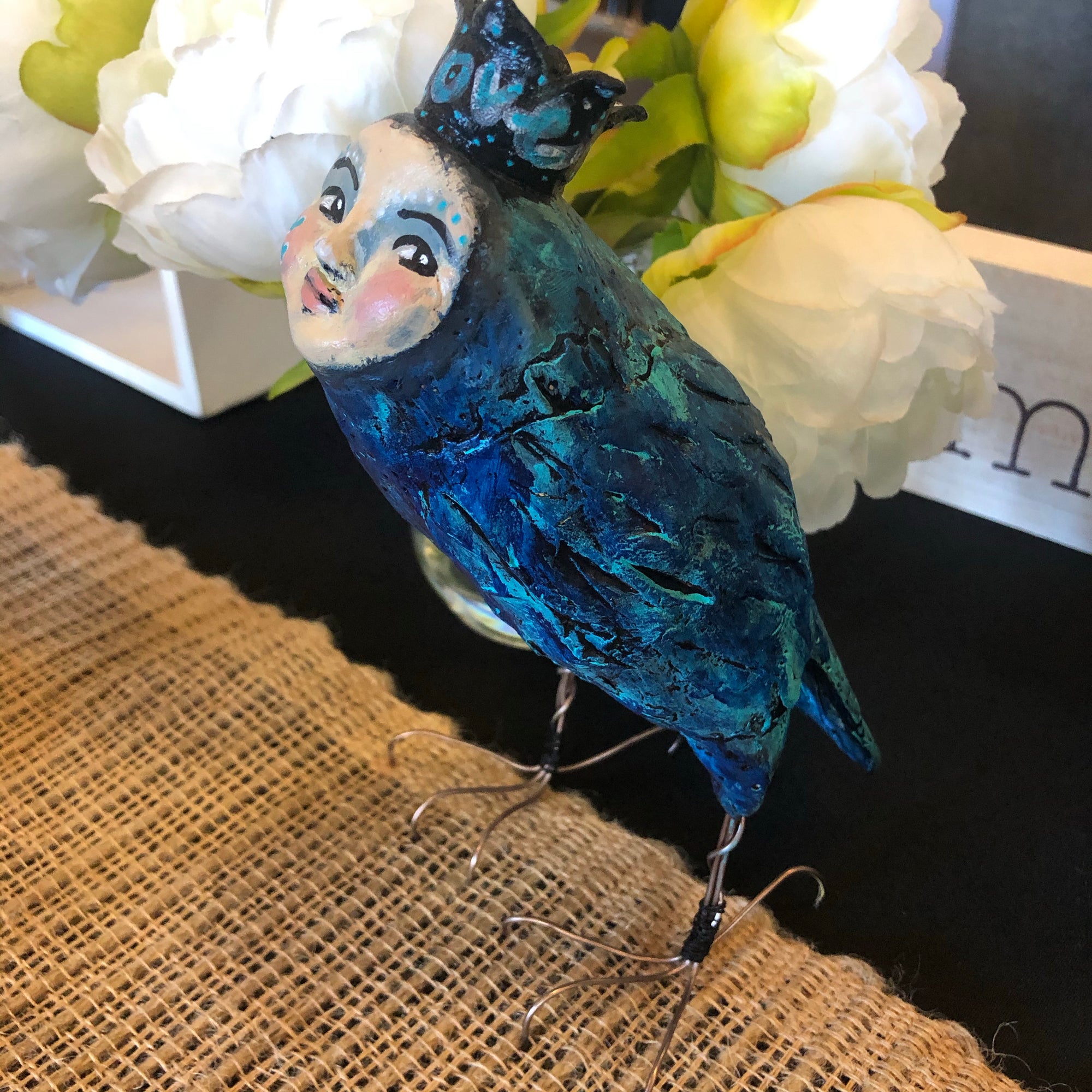 SOLD - Lucia - The Birdie Girl - Jennifer Sher Art