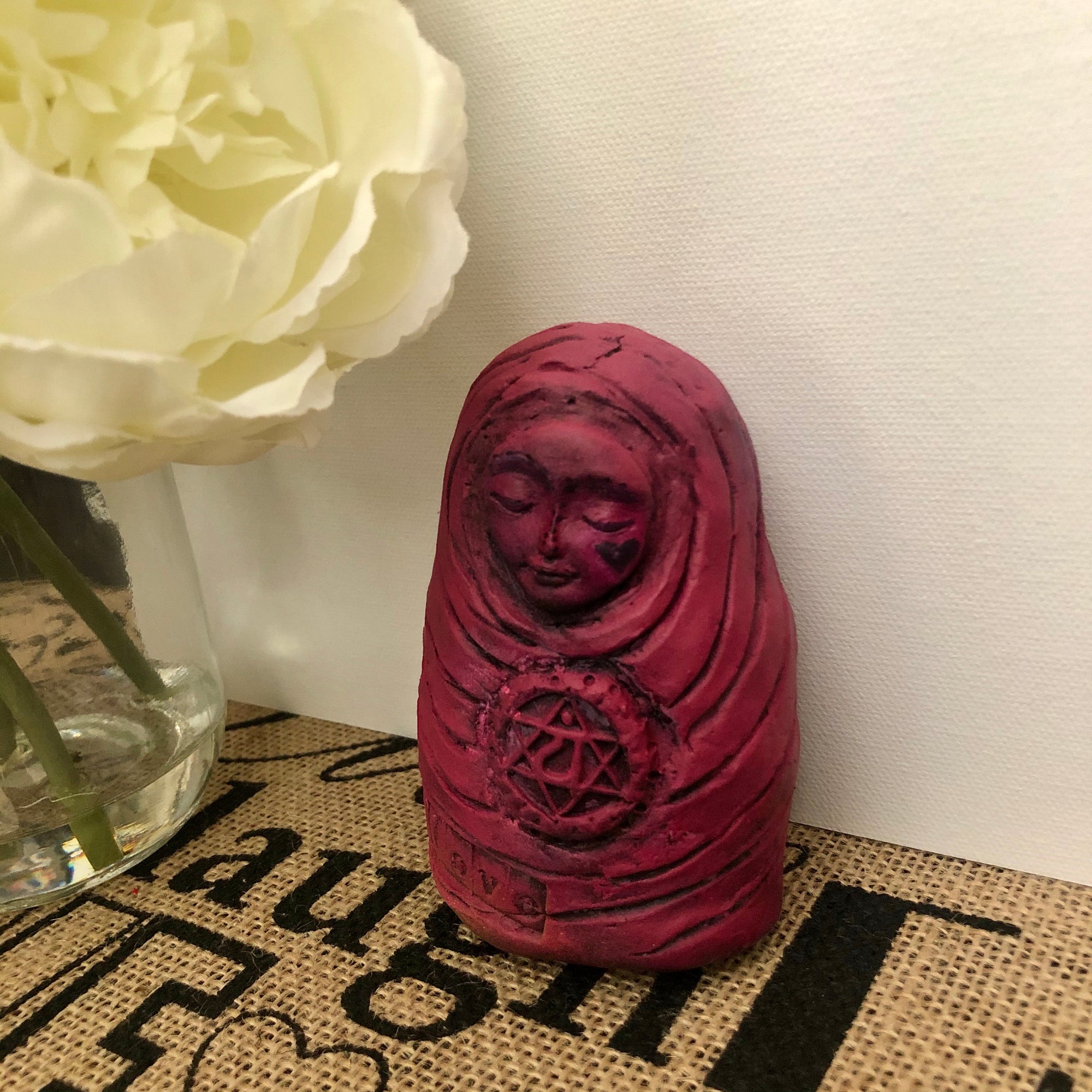 SOLD - Heart Chakra Art Doll - Jennifer Sher Art