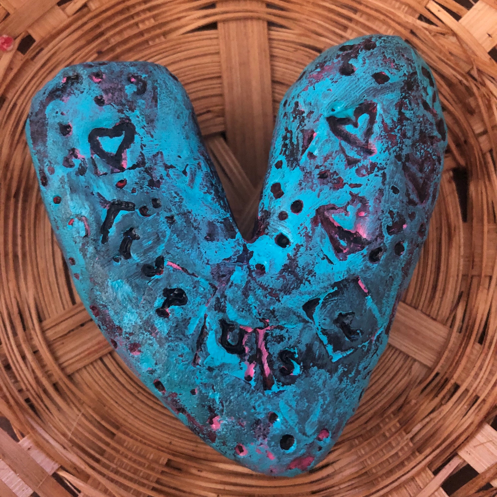 SOLD - Hand Sculpted Hearts - Jennifer Sher Art