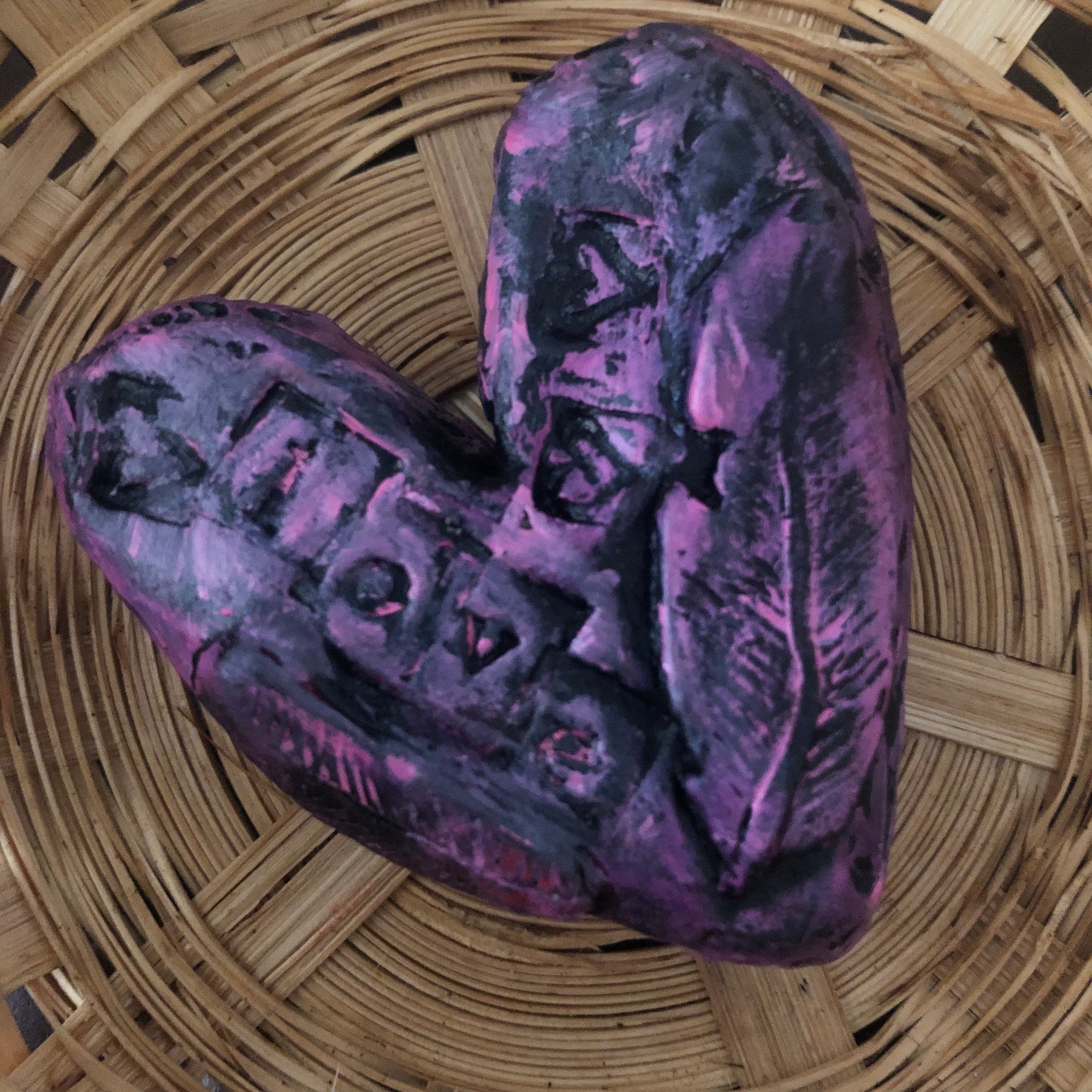 SOLD - Hand Sculpted Hearts - Jennifer Sher Art