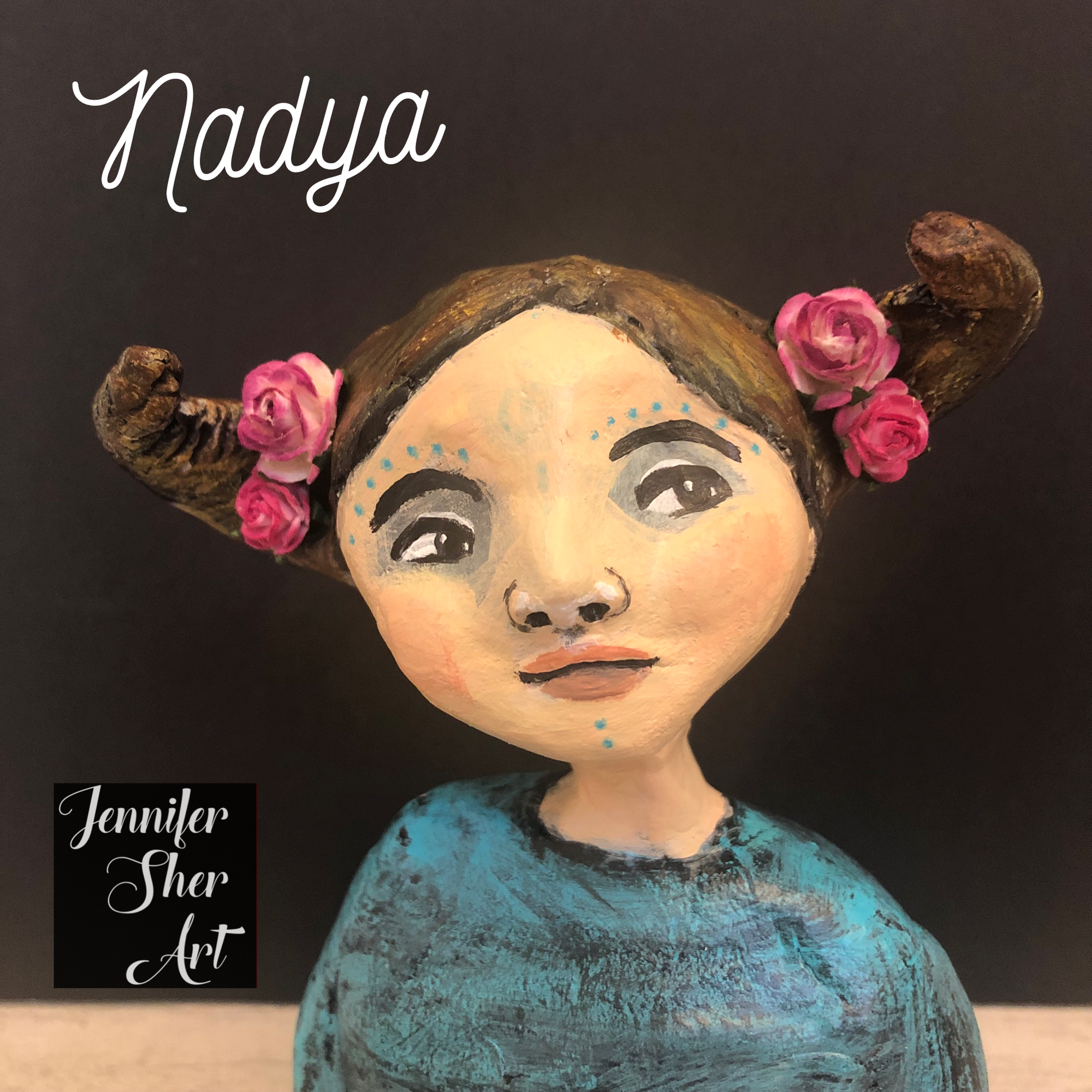 SOLD - Art Doll Nadya - Jennifer Sher Art