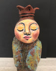 SOLD - Quirky Bird Art Doll - Jennifer Sher Art