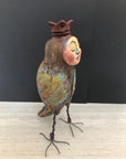 SOLD - Quirky Bird Art Doll - Jennifer Sher Art